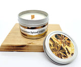 Holiday Wood Wick Candles Gift Set Cinnamon Vanilla Spiced and Autumn Apple (2 pack) - Nature Skin Shop