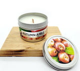 Holiday Wood Wick Candles Gift Set Cinnamon Vanilla Spiced and Autumn Apple (2 pack) - Nature Skin Shop