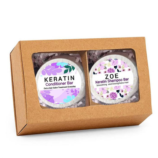 Keratin Intense Hair Shampoo & Conditioner Bar - Nature Skin Shop