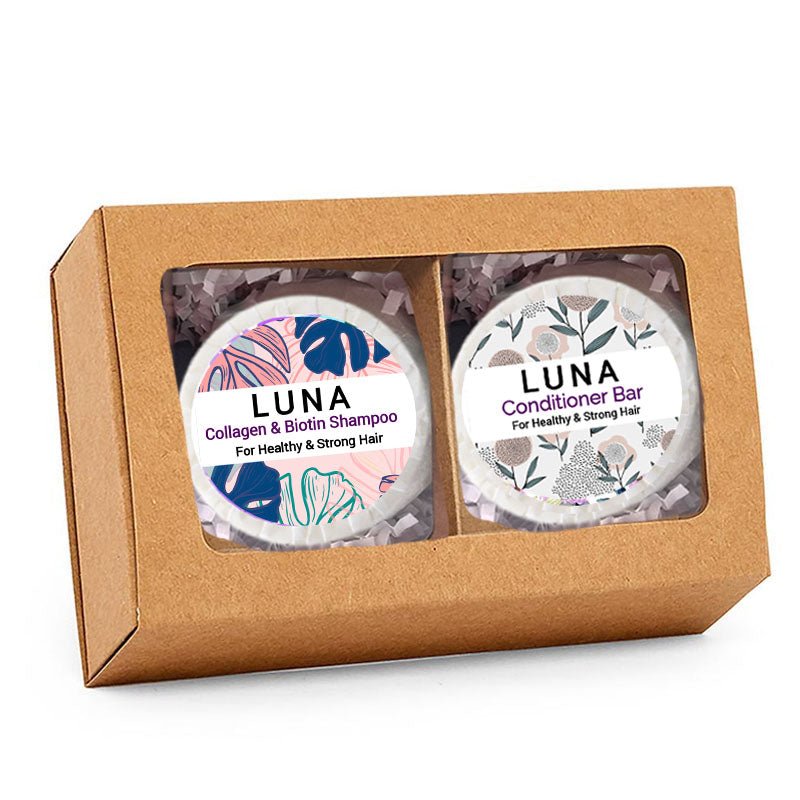 Luna Collagen & Biotin Shampoo And Conditioner Set Nature Skin Shop
