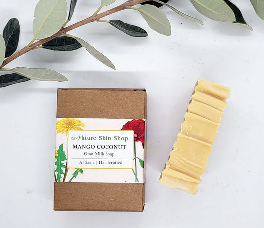 Mango Coconut Soap, Goat Milk Soap - Nature Skin Shop