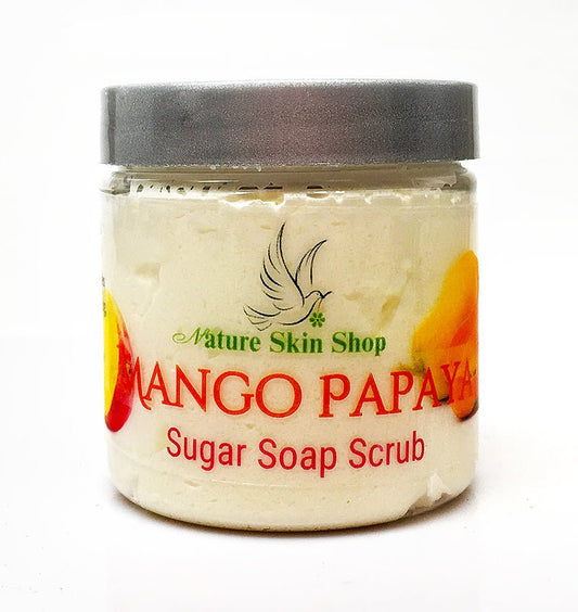 Mango Papaya Sugar Soap Scrub - Nature Skin Shop