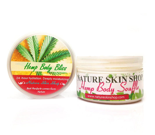 Organic Hemp Body Butter, Luscious Cream For Dry Sensitive Skin - Nature Skin Shop