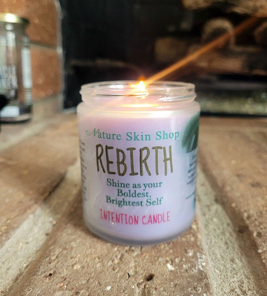 Rebirth Intention Artisan Soy Candle - Nature Skin Shop